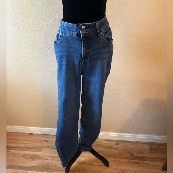 Lane Bryant Dark Blue High-Rise Jeans - Picture 4 of 8